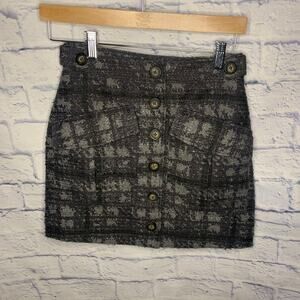 Rachel Button Up Mini Cargo Skirt